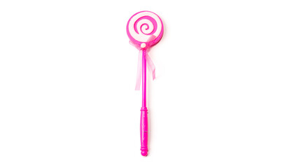 Magic wand toy. Baby accessories isolated on white background