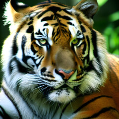 Obraz premium portrait of a tiger ai genrated