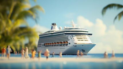 Cruise ship vacationers