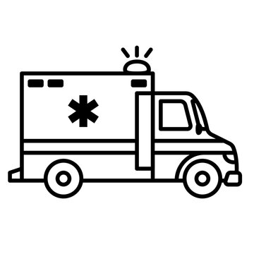 recommend clip art: Ambulance outline icon