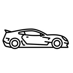 Sport car outline icon. Transportation illustration for templates, web design and infographics	
