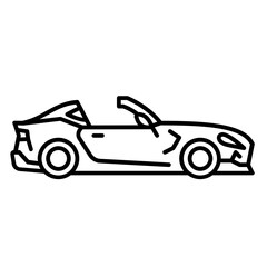 Obraz premium Sport car outline icon. Transportation illustration for templates, web design and infographics 