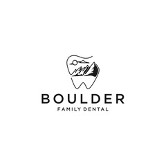 Tooth balloon logo design concept. premium logo. dental logo design.