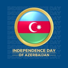 Premium Vector | New design of azerbaijan independence day