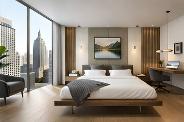 luxury comfortable bedroom