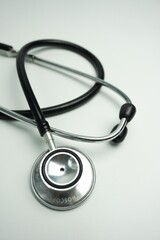 Fototapeta na wymiar stethoscope and heart, health and doctor symbols