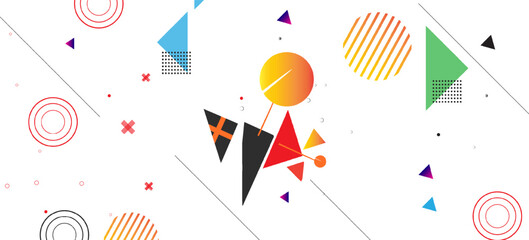 Fototapeta premium abstract graphic geometric shapes ,symbols. Modern abstract shapes design. Vector illustration
