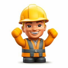 emoji of a construction worker  Generative AI