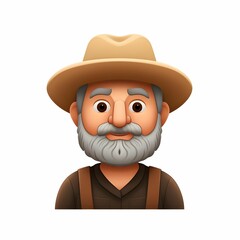 emoji of a farmer  Generative AI