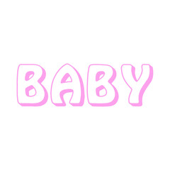 3D Baby Girl Svg, 3D Words Svg, Cute Baby Girl Svg, Baby girl Shirt svg, Baby girl Onesie svg, Gift for Baby girl, Baby Quotes, Cut Files Cricut, Svg Files for Cricut
