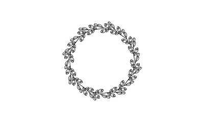 Wedding Floral Frame Vector