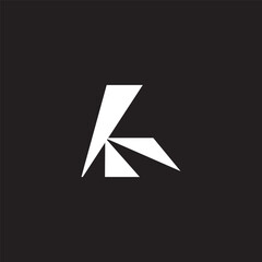 letter K monogram logo design.
