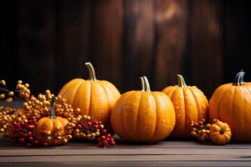 Pumpkin background for thanksgiving day celebration
