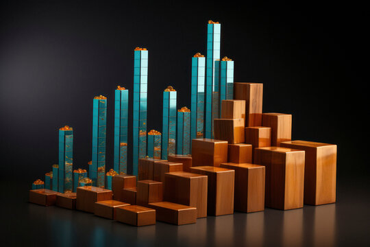 Stock market or forex trading graph. financial investment concept.