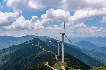 turbine in the mountains