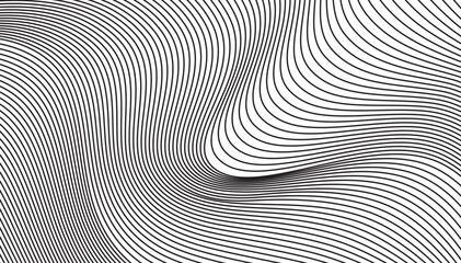 minimal lines abstract futuristic tech background. Abstract wave element for design. Digital frequency Stylized line art background.