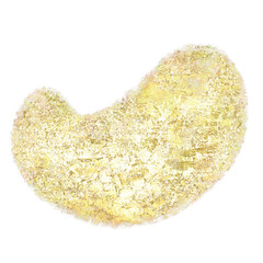 Gold glitter hand drawn scribble line