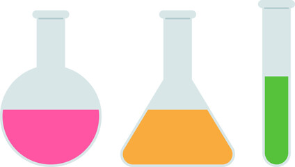 丸底フラスコ　三角フラスコ　試験管