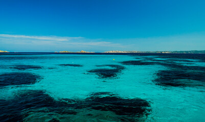 Panorama delle coste dell'Isola della Maddalena. Sito Patrimonio dell'Unesco. Sardegna, Italy