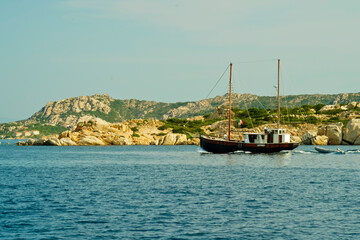 Panorama delle coste dell'Isola della Maddalena. Sito Patrimonio dell'Unesco. Sardegna, Italy
