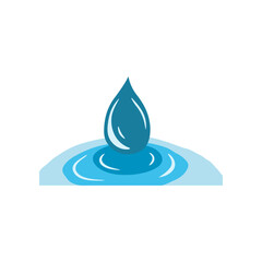 Vector Illustration of Refreshing Blue Water Splashes.