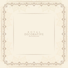 Ethnic vintage decorative floral frame background