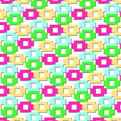 seamless pattern with squares colorful