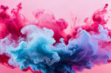 Fototapeta premium abstract colorful smoke watercolor cracking background colors