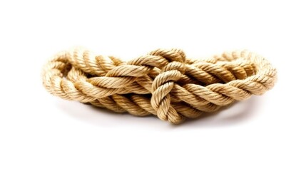 Nautical Rope Accents on White background, HD