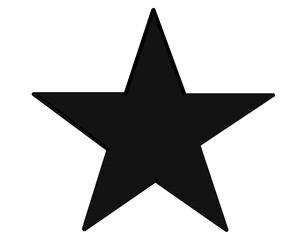 star on black