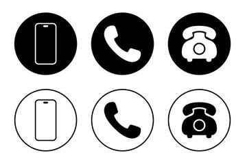 Mobile phone, call, and telephone icon vector. Smartphone gadget sign symbol