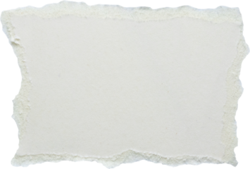 piece of white paper tear isolated on white background