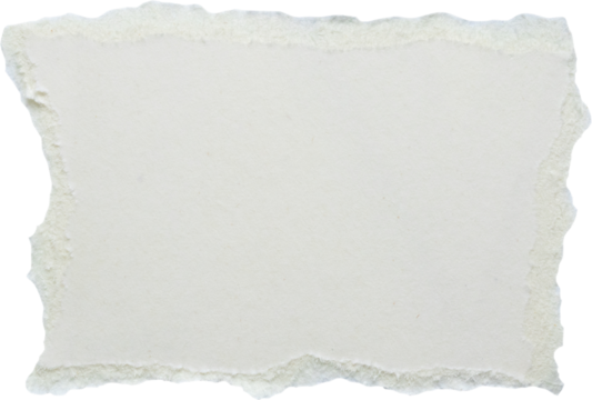 piece of white paper tear isolated on white background
