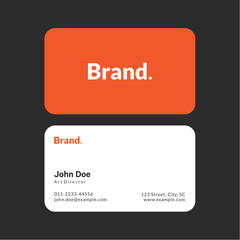Modern and clean professional business card template