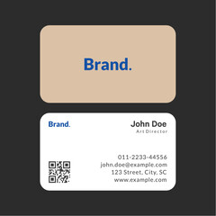 Modern and clean professional business card template