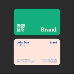 Modern and clean professional business card template