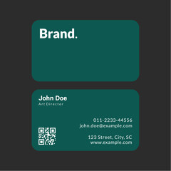 Modern and clean professional business card template