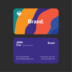 Modern and clean professional business card template