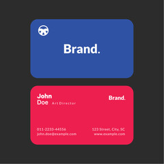Modern and clean professional business card template