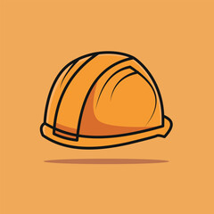 helmet secure protection isolated icon