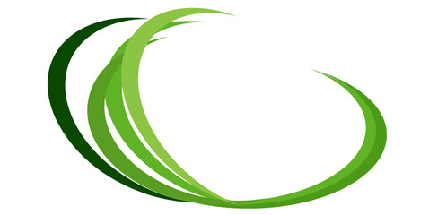 Fototapeta na wymiar Abstract green curve banner background. Vector