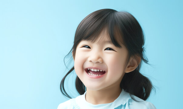 Smile pretty happy kid girl	