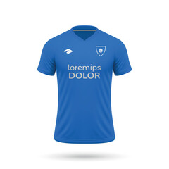 3d realistic soccer jersey in Empoli style, shirt template football kit 2023