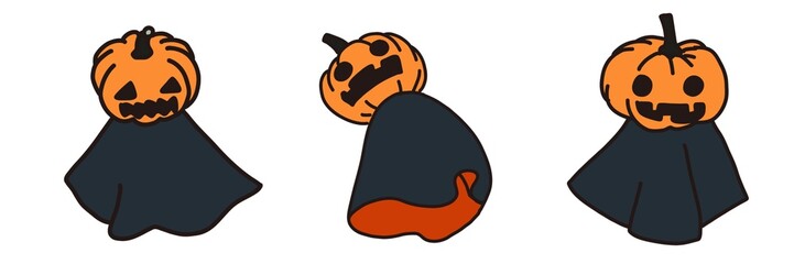 teru bozu character with pumpkin head