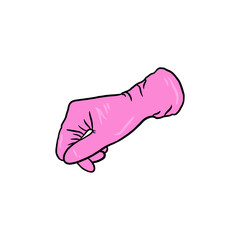 Pink Robber Hand Glove