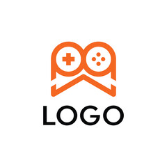 Gaming logo with console design concept for brand identity © Bayu_PJ
