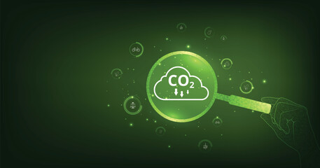 The idea of reducing CO2 emissions to limit global warming. Lower CO2 levels with sustainable development of renewable energy, planting trees, and green energy to stop climate change.	