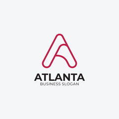 Fototapeta premium A latter logo and icon