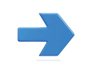 Fototapeta premium 3d right arrow icon