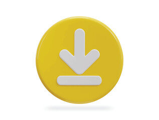 download icon 3d rendering
